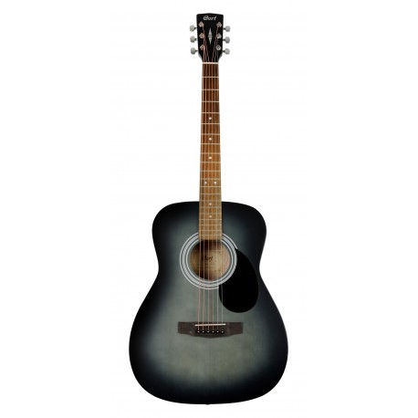 Cort 510OPBK - Guitare acoustique forme concert table épicéa noir dégradé pores ouverts