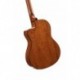 Cort JADEEN-BDBB - Guitare electro-nylon Jade E Nylon pan coupé table épicéa sillet 45 mm brown burst