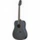 Stagg SA30D-BK-LH - Guitare acoustique dreadnough gaucher noir mat