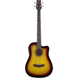 Stagg AB203CE-SB - Basse électro-acoustique 4 cordes sunburst