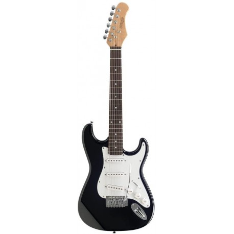 Stagg S300 3/4 BK - Guitare électrique Standard "S" modèle