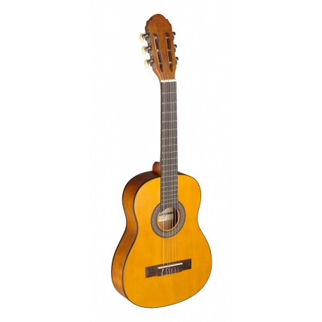 Stagg C405 M NAT - Guitare classique 1/4 de couleur naturelle avec table en tilleul