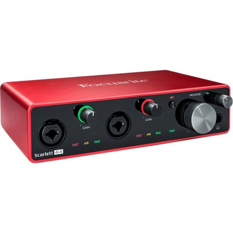 Focusrite SCARLETT3-4I4 - Interface audio 4 in/4 out USB-C