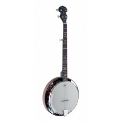 Stagg BJW24 DL - Banjo Western Deluxe 5-cordes avec corps en bois