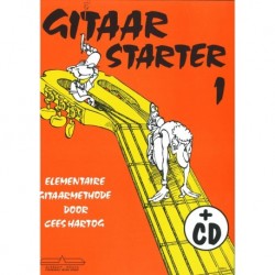 Cees Hartog - Gitaar Starter deel 1 - Guitare - Recueil + CD