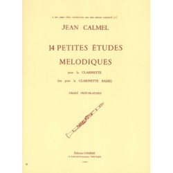 Jean Calmel - Petites études mélodiques (14) - Clarinette - Recueil