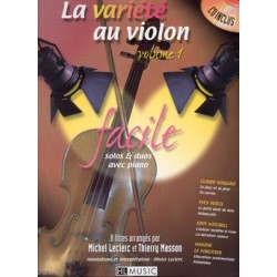 Michel Leclerc/Thierry Masson - La variété au violon Vol.1 - Violon - Recueil + CD