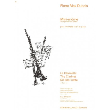 Pierre-Max Dubois - Mini-Mome - Clarinette et Piano - Recueil