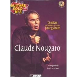 Claude Nougaro - Guitare solo n°3 : Claude Nougaro - Guitare - Recueil + CD