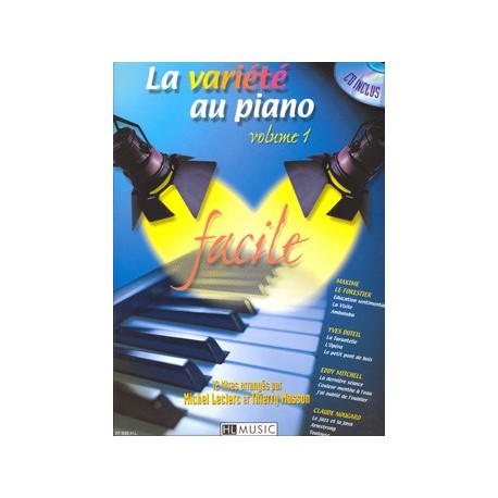 Michel Leclerc/Thierry Masson - La variété au piano Vol.1 - Piano - Recueil + CD