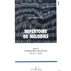 Marguerite Labrousse - Répertoire de Mélodies Vol.1 - Éducation musicale - Recueil