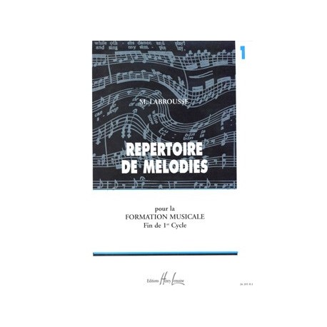 Marguerite Labrousse - Répertoire de Mélodies Vol.1 - Éducation musicale - Recueil