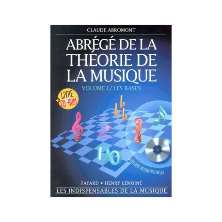 Claude Abromont - Abrégé de la théorie de la musique Vol.1 - Theory - CD-Rom