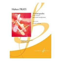 H. Prati - 23 Mini-Puzzles - Saxophone - Recueil