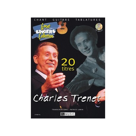 Charles Trenet - 20 Titres - Vocal and Guitar - Recueil + CD