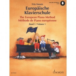 Fritz Emonts/Andrea Hoyer - Europäische Klavierschule 1 - Piano - Recueil + Enregistrement(s) en ligne