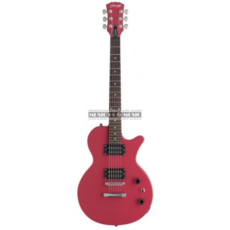 Stagg L250-PK-P3 - Guitare électrique rose 3/4 type "Les Paul"