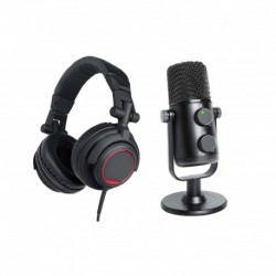 Power Studio VIBE PODCAST BUNDLE - Pack micro studio USB + Casque fermé