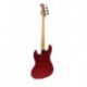 Prodipe Guitars JB80 RA CAR - Guitare basse 4 cordes Candy RED