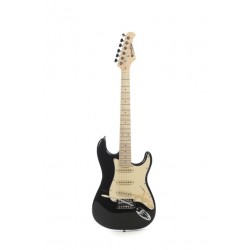 Prodipe Guitars STJUNIOR BK - Guitare électrique 3/4 Black + Housse