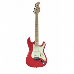 Prodipe Guitars STJUNIOR FR - Guitare électrique 3/4 Fiesta Red + Housse