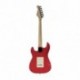 Prodipe Guitars STJUNIOR FR - Guitare électrique 3/4 Fiesta Red + Housse