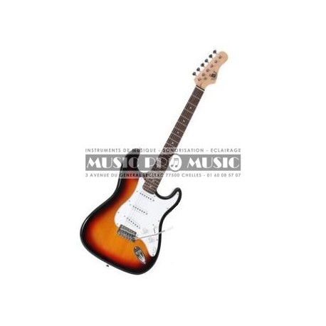 Delson S100-SB - Guitare électrique sunburst forme stratocaster