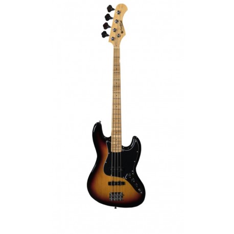 Prodipe Guitars JB80 MA SUNB - Basse électrique Jazz Bass 4 cordes Sunburst