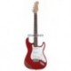 Stagg S300-TR - Guitare électrique rouge transparent forme stratocaster