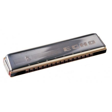 Hohner 2209/28 C - Harmonica diatonique Echo Tremolo Droit 14 notes en Do