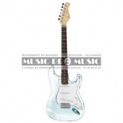 Suzuki SST1WH - Guitare électrique blanche forme stratocaster