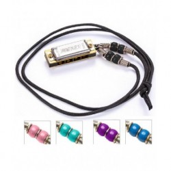 Hohner MINI HARP - Collier fantaisie avec harmonica Mini Harp PRIX A L’UNITE (5 coloris disponibles)