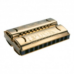 Hohner 553/40 CG - Harmonica diatonique de poche Double Puck 20 mini trous en Do et Sol