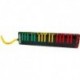 Hohner C94453 - Melodica Airboard Rasta 37 notes avec embouchure articulée "Blow Flow" et housse de voyage matelassée