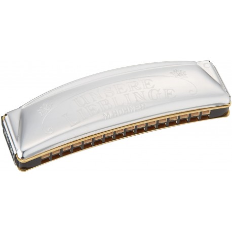 Hohner 6195/32 - Harmonica diatonique Echo Cintré 16 trous modèle Alsacien en Do à l’octave