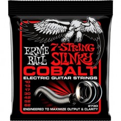 Ernie Ball 2730 - Jeu de 7 cordes cobalt 10-62 pour guitare électrique