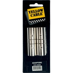 Yellow Cable AD29 - 2 adaptateurs XLR mâle vers XLR mâle