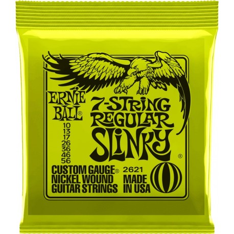 Ernie Ball 2621 - Jeu de 7 cordes Regular Slinky pour guitare électrique