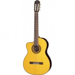 Takamine GC5CELH-NAT - Guitare classique electro acoustique gaucher à pan coupé
