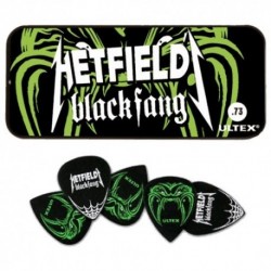 Dunlop PH112T73 - Boîte collector de 6 mediators 0.73mm Metallica Hetfield Black Fang