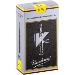 Vandoren SR6025 - 10 anches V12 Force 2,5 pour saxophone Soprano