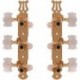 Yellow Parts EZ1779G - Paire de mecaniques platine dorée lyre boutons nacrés pour guitare classique