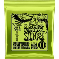 Ernie Ball 2629 - Jeu de 8 cordes Slinky 10-74 pour guitare électrique