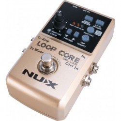 Nux LOOPCORE-DELUXE - Pédale looper & boîte à rythmes avec footswitch 2 voies