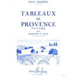 Paule Maurice - Tableaux de Provence - Saxophone Alto et Piano - Recueil