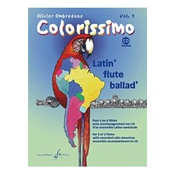 Olivier Ombredane - Colorissimo - Volume 1 - Flûte Traversière - Recueil + CD