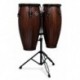 Latin Percussion LP647NY-CMW - Set Congas Série City 11 & 12" avec stand double