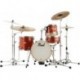 Pearl MDT764PC-738 - Batterie acoustique Midtown Jazzette 16" 4 fûts finition Orange Crush (sans hardware ni cymbales)