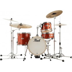 Pearl MDT764PC-738 - Batterie acoustique Midtown Jazzette 16" 4 fûts finition Orange Crush (sans hardware ni cymbales)