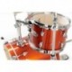 Pearl MDT764PC-738 - Batterie acoustique Midtown Jazzette 16" 4 fûts finition Orange Crush (sans hardware ni cymbales)